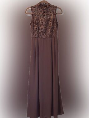 Shein mauve dress with lace design
